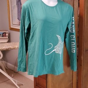 Green Sand Cloud sting ray tshirt XL